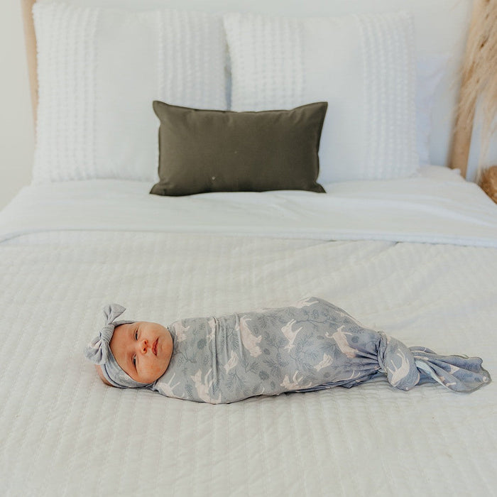 Copper Pearl Knit Swaddle Blanket | Timber