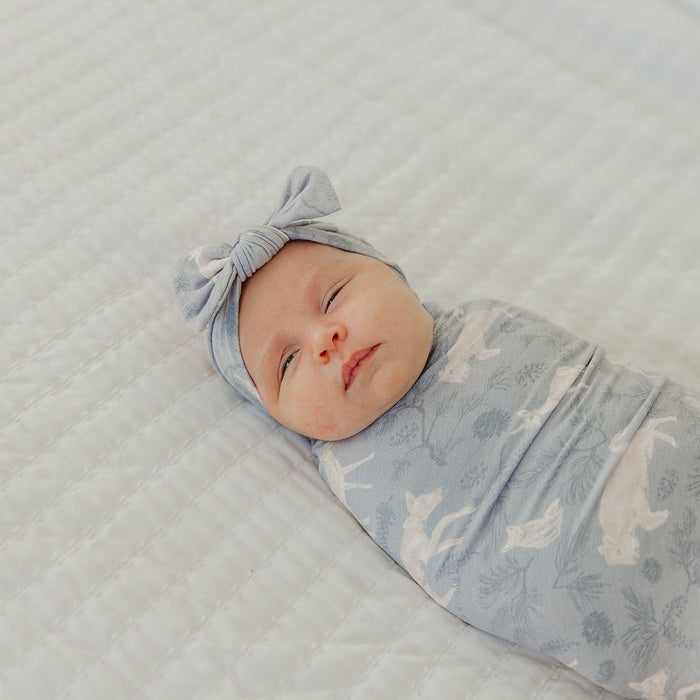 Copper Pearl Knit Swaddle Blanket | Timber