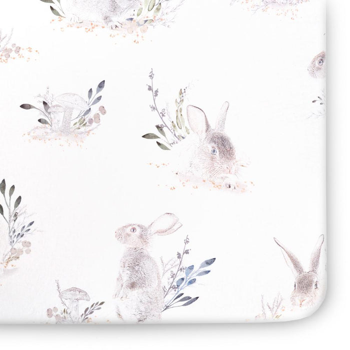 Oilo Cottontail Jersey Crib Sheet