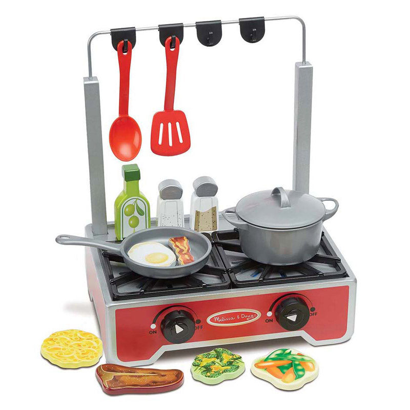 Melissa & Doug Deluxe Wooden Cooktop