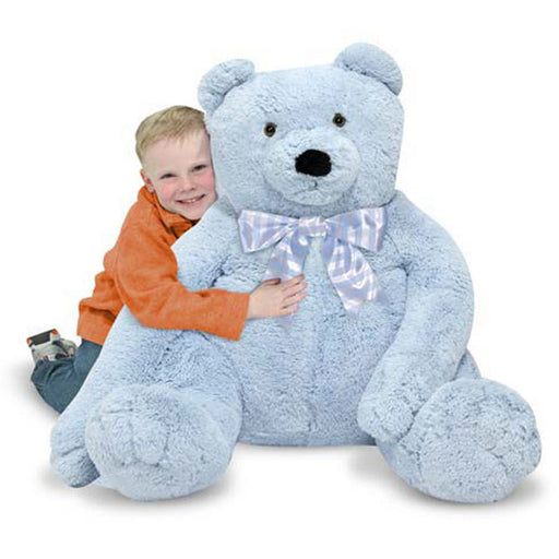 Melissa & Doug Jumbo Blue Teddy Bear
