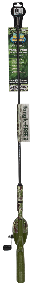 Kid Casters Tangle-Free Fishing Pole | Green Camo