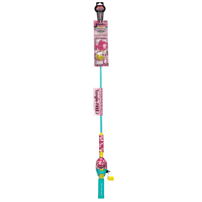 Kid Casters Tangle-Free Fishing Pole  Pink Camo — Cullen's Babyland &  Playland