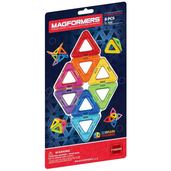 Magformers Rainbow 8-piece Triangle Set