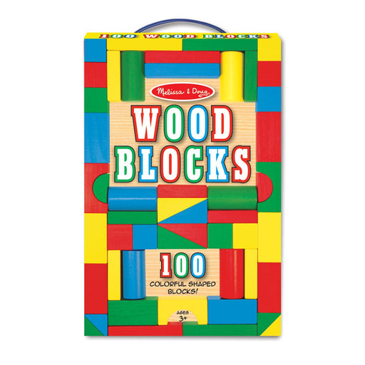 Melissa & Doug Wooden Building Blocks Set