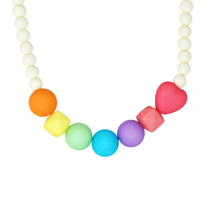 Pink Poppy Over the Rainbow Necklace & Bracelet Set