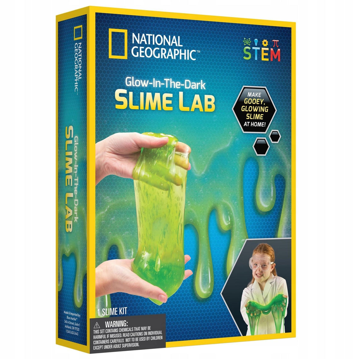 Glow in the dark diy slime kit set