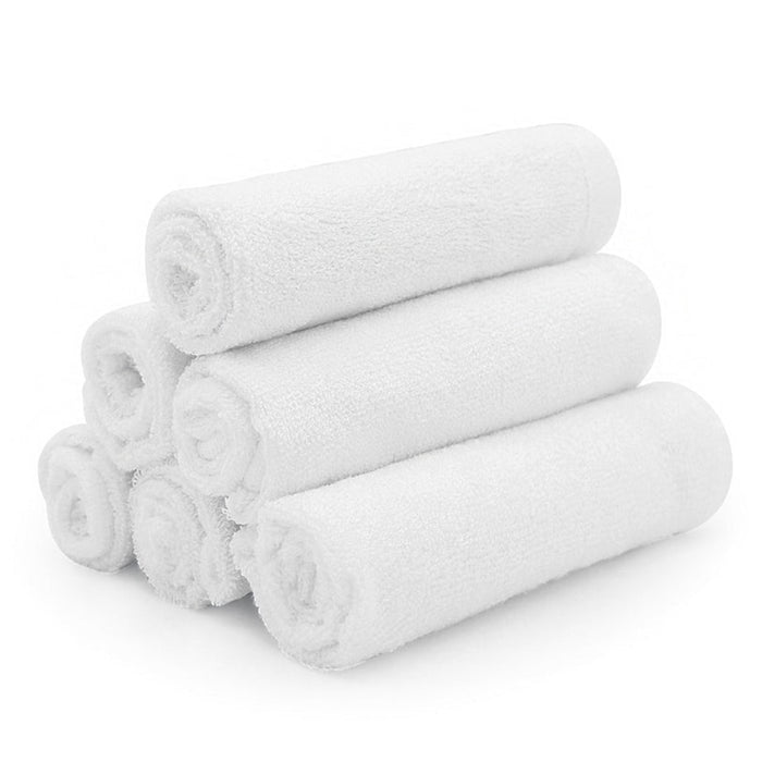 Kushies Bamboo Washcloths | White