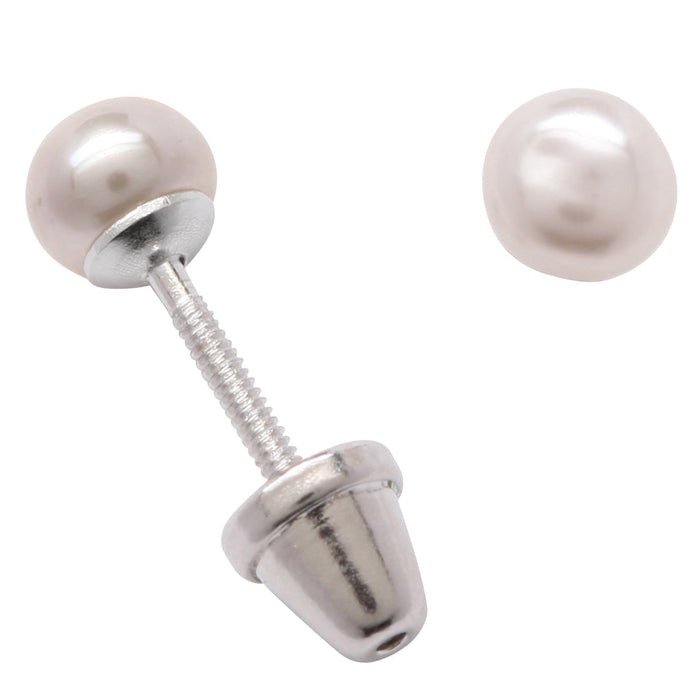 Cherished Moments Sterling Silver Pearl Earrings