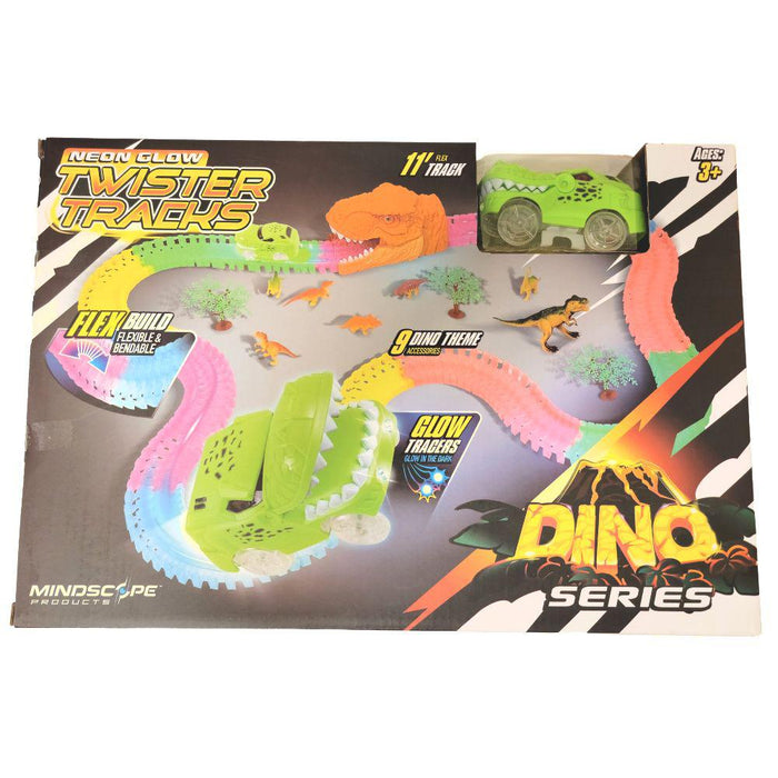Mindscope Twister Tracks Neon Glow Dino Series