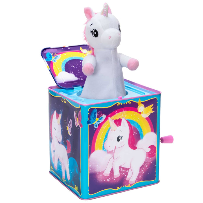 Schylling Unicorn Pop-n-Glow Jack in the Box