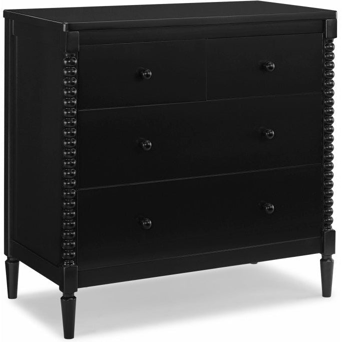 Delta Children Saint 4 Drawer Dresser with Changing Top, Black Delta Children Saint 4 Drawer Dresser with Changing Top, Black
