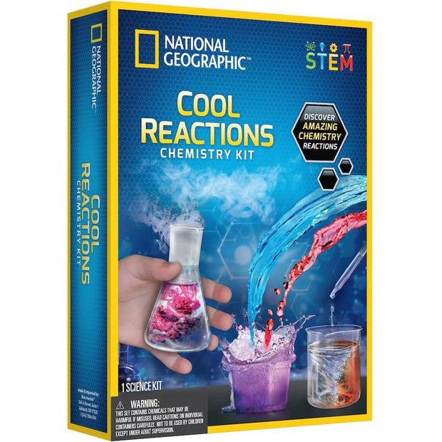 Discover with Dr. Cool National Geographic Cool Reactions Chemistry Kit