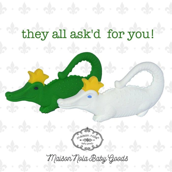 Maison Nola Gator with Crown Teether