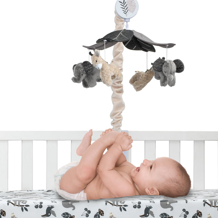 Lambs & Ivy Baby Jungle Musical Baby Crib Mobile