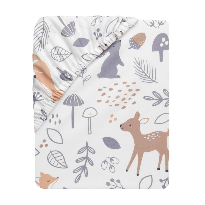 Lambs & Ivy Deer Park Fitted Crib Sheet