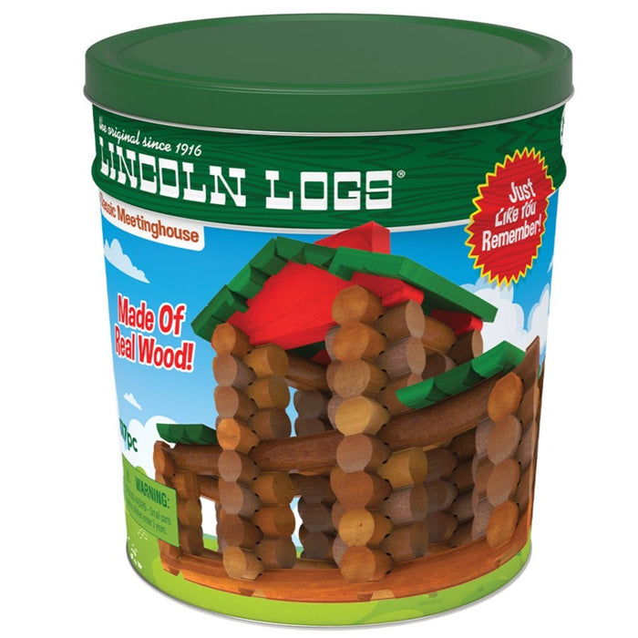 Kroeger Lincoln Logs 117 pc - Classic Meeting House