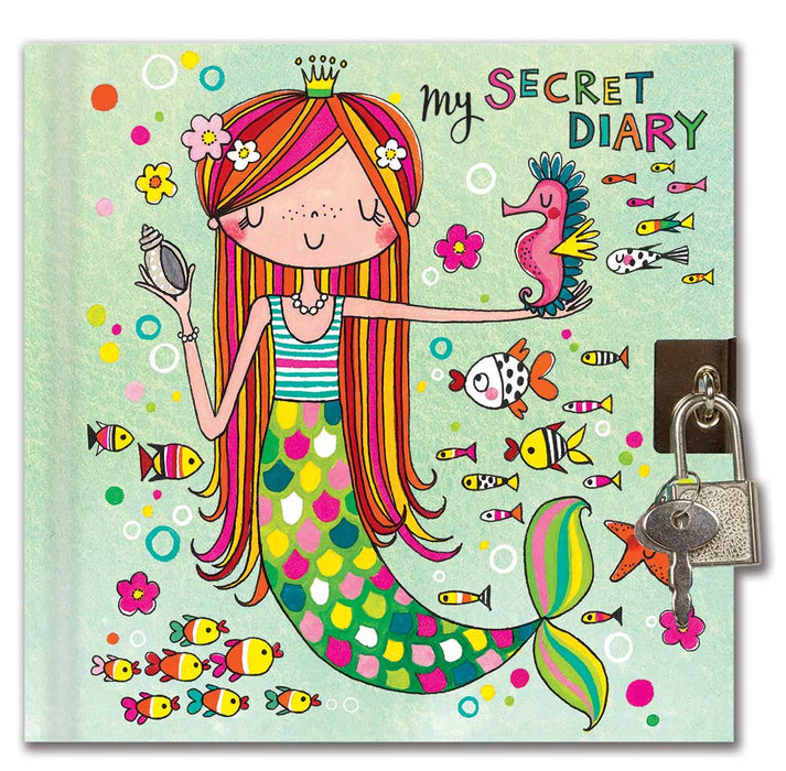 Jewelkeeper Princess Mermaid Secret Diary with Lock & Key