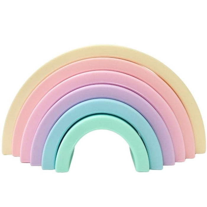 Sugar + Maple Silicone Stacking Rainbow - Pastel