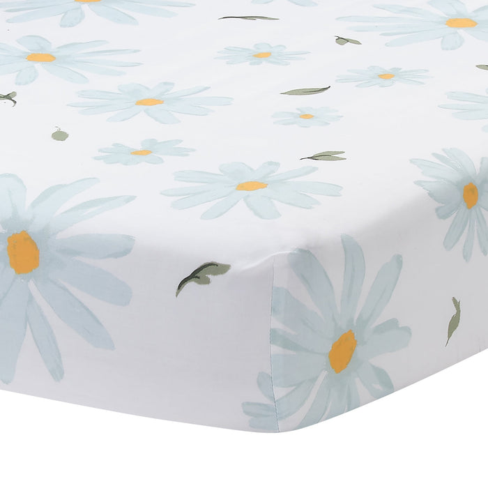Lambs & Ivy Sweet Daisy Cotton Fitted Crib Sheet