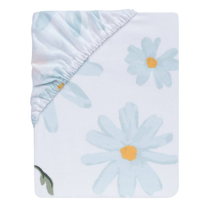 Lambs & Ivy Sweet Daisy Cotton Fitted Crib Sheet