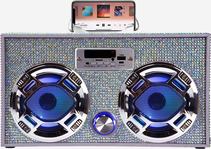 Wireless Express Iridescent Bling Boom Box — Cullen's Babyland & Playland
