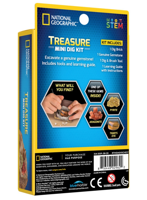 Discover with Dr. Cool National Geographic Treasure Mini Dig Kit